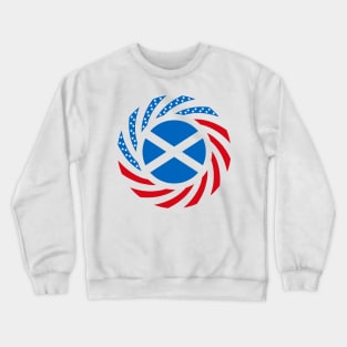 Scottish American Multinational Patriot Flag Series Crewneck Sweatshirt